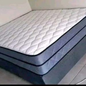 Modern Double Bed with Pillow-Top Mattress – Elegance Meets Comfort
