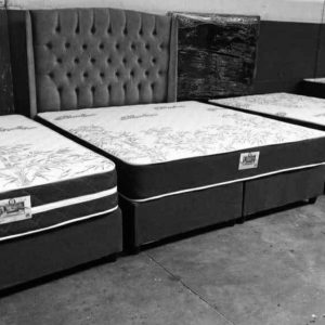 Luxury Comfort Bed Set with Tufted Headboard